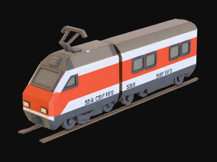 3D model for SBB train front