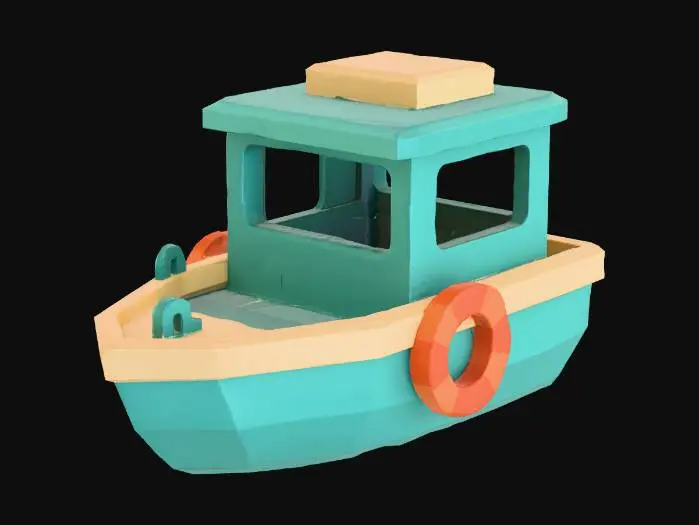 3D model for Tug Boat Toy