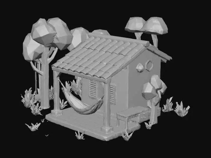 3D model for Hammock Retreat