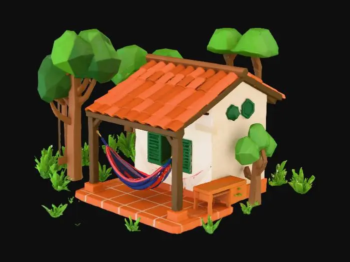 3D model for Hammock Retreat