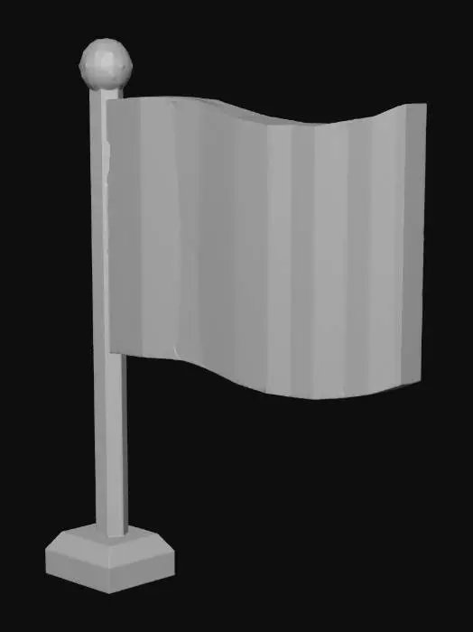 3D model for Austrian Flag Low Poly Art