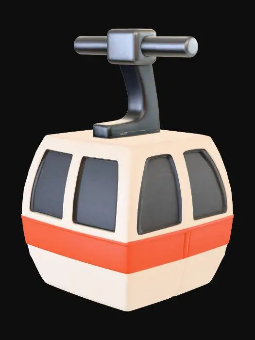 3D model for Cable Car Icon