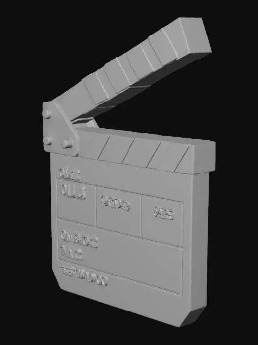 3D model for Film Clapperboard