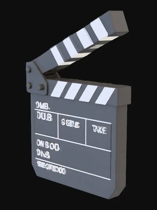 3D model for Film Clapperboard