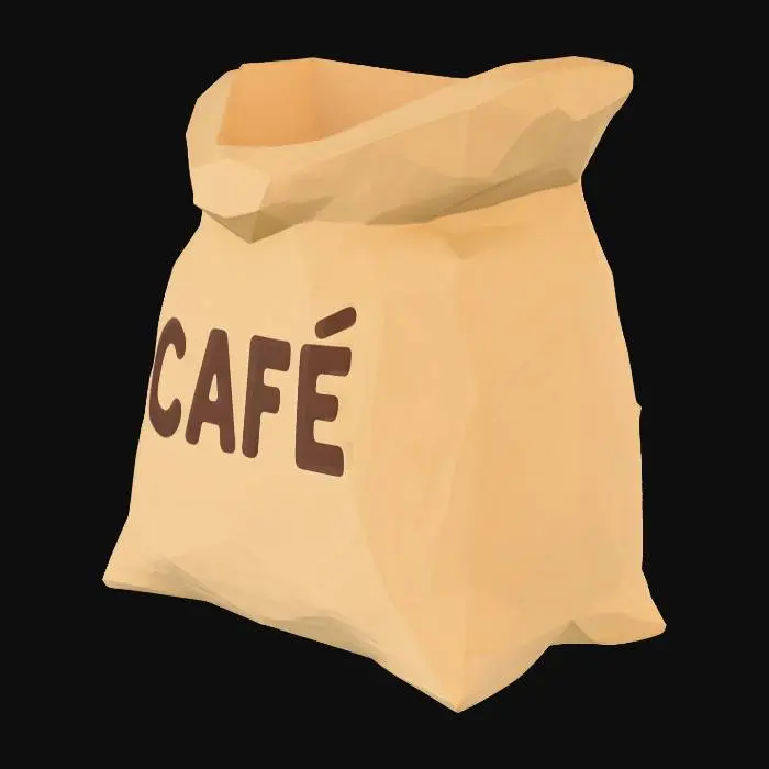3D model for Coffee Bag Illustration