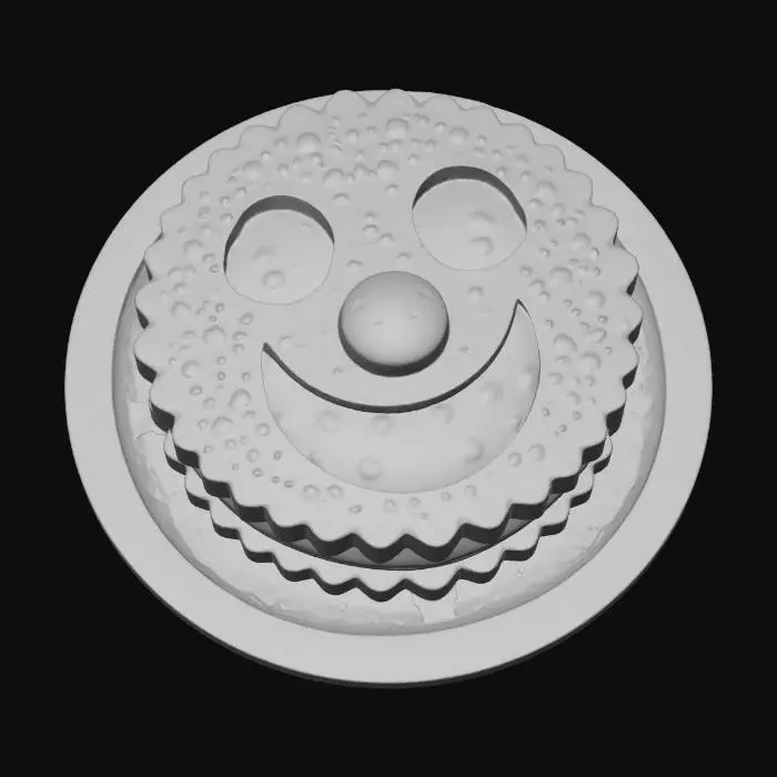 3D model for Smiling Cookie Plate