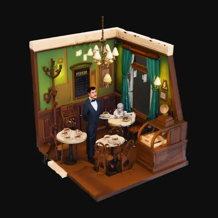 3D model for Vienna Cafe Reflections