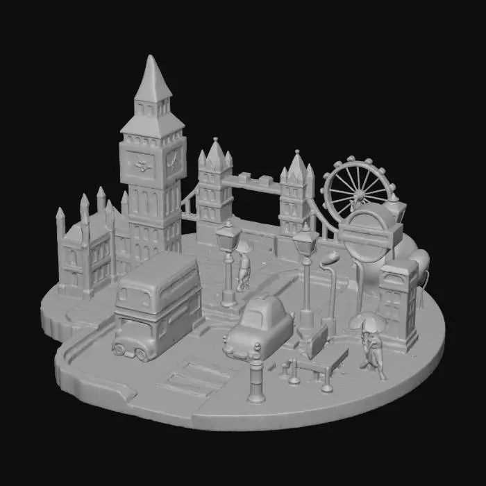3D model for London Miniature Scene