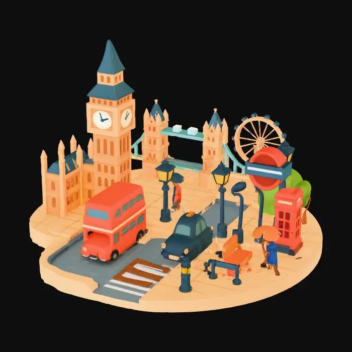 3D model for London Miniature Scene
