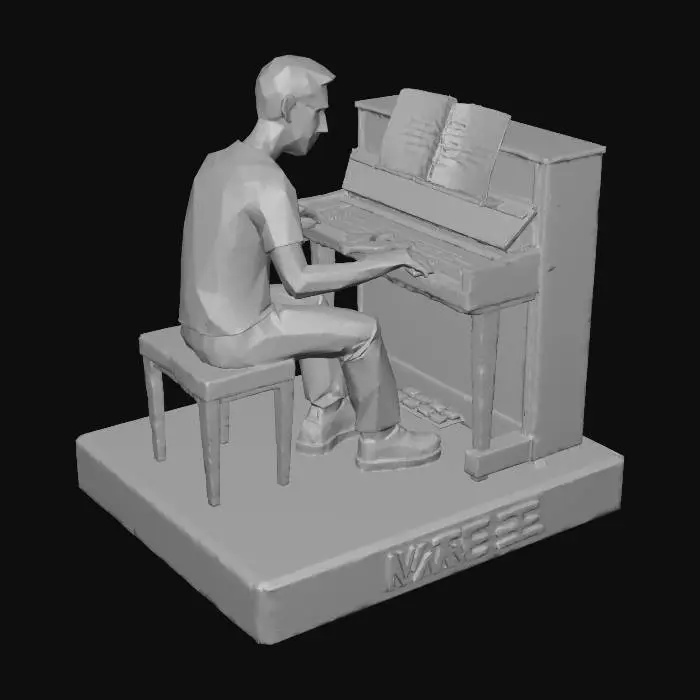 3D model for Piano Sculpture
