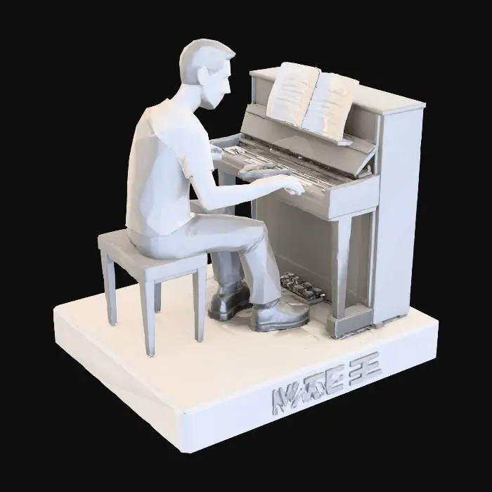 3D model for Piano Sculpture