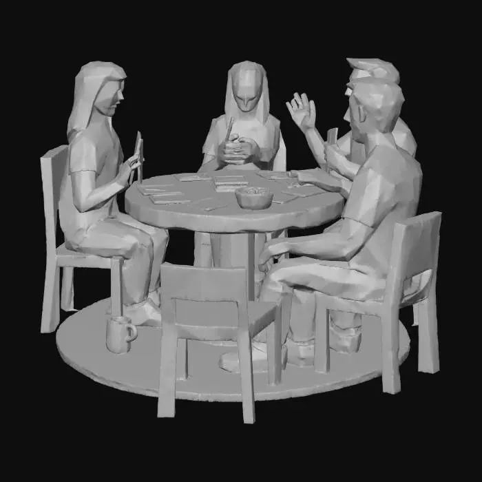 3D model for Card Game Gathering