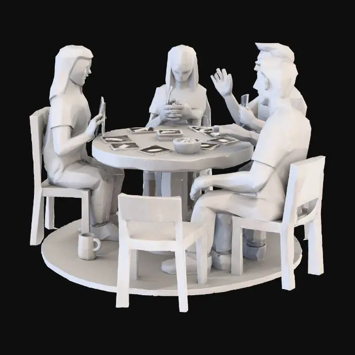 3D model for Card Game Gathering