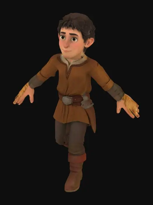 3D model for Medieval Thief Pose
