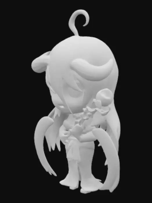 3D model for Chibi Demon Character