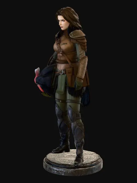 3D model for Hunter in the Mist, #Thanksgiving#