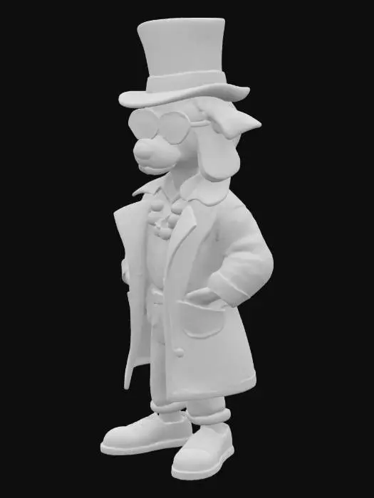 3D model for Snoop Dog dressed as Willy Wonka