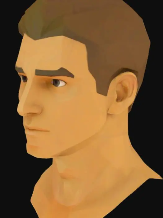 3D model for Head fire mage