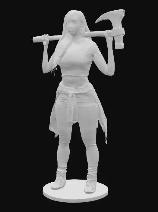 3D model for Warrior Stance
