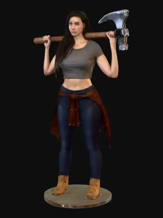 3D model for Warrior Stance