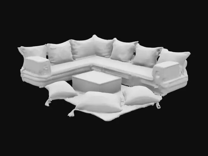 3D model for Arabic Outdoor Lounge Set 