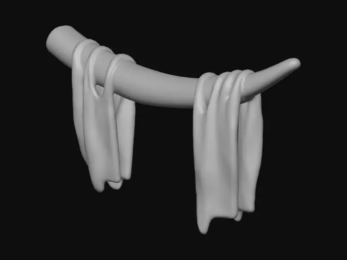 3D model for Stone Age Curtains