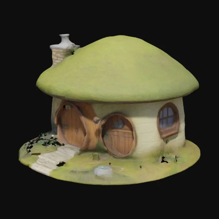 3D model for A Gelfling House from the Dark Crystal Age of Resistance very hobbit like, foresty cottage enterable ultra detailed no holes 