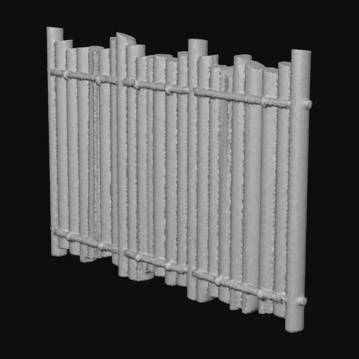 3D model for ONE PANEL BAMBOO FENCING CLEAN,  GOOD PHYSICS