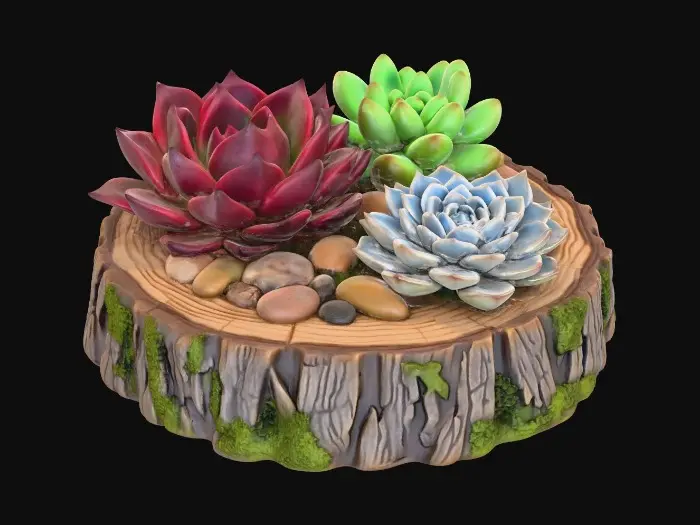 3D model for Succulent Harmony