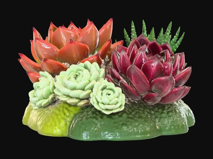 3D model for Succulent Harmony