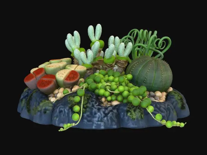 3D model for Succulent Harmony