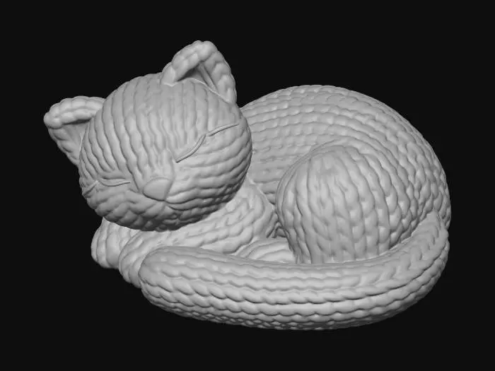 3D model for Cozy Yarn Cat