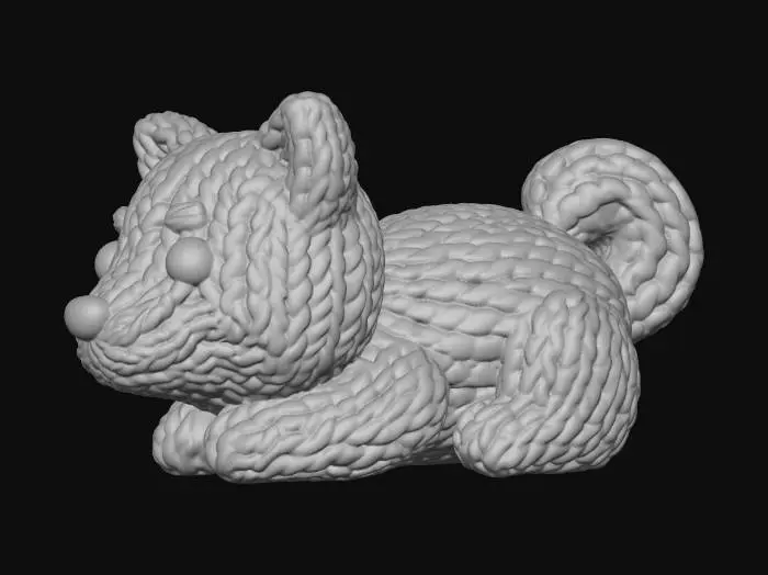 3D model for Knit Shiba Inu