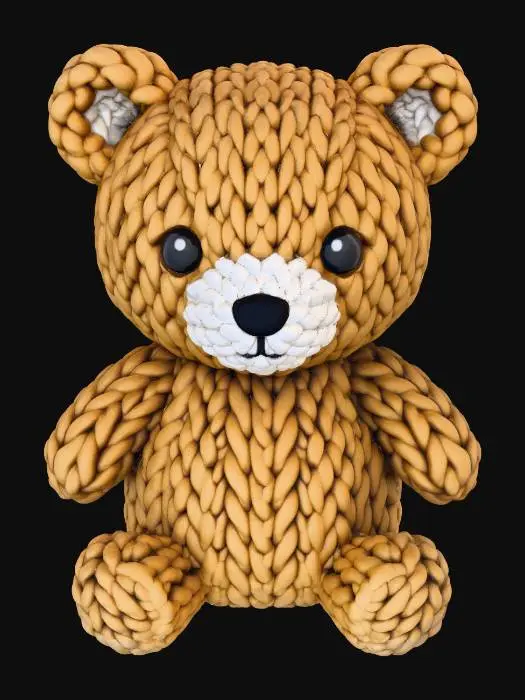 3D model for Cozy Knitted Bear