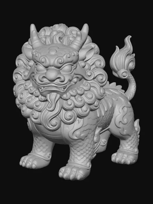 3D model for Rainbow Guardian Lion