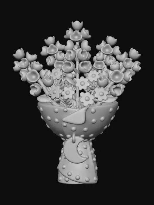 3D model for Moonlit Lavender Bouquet