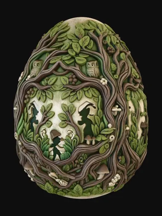 3D model for Whispering Forest Egg #EasterEgg2026#