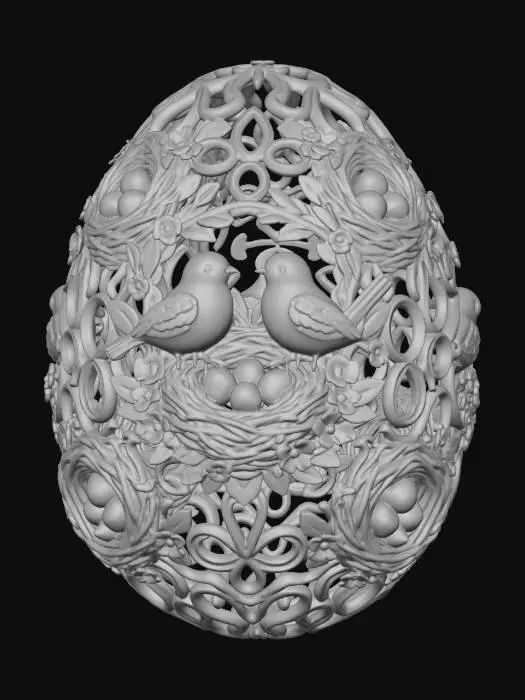 3D model for Bluebird Nest Easter Egg #EasterEgg2026#