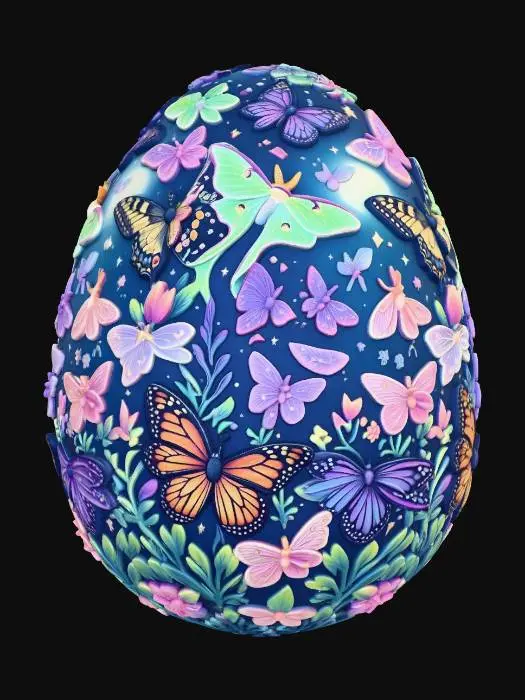 3D model for Butterfly Garden Egg #EasterEgg2026#
