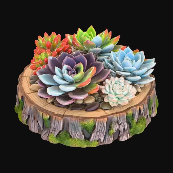 3D model for Succulent Harmony