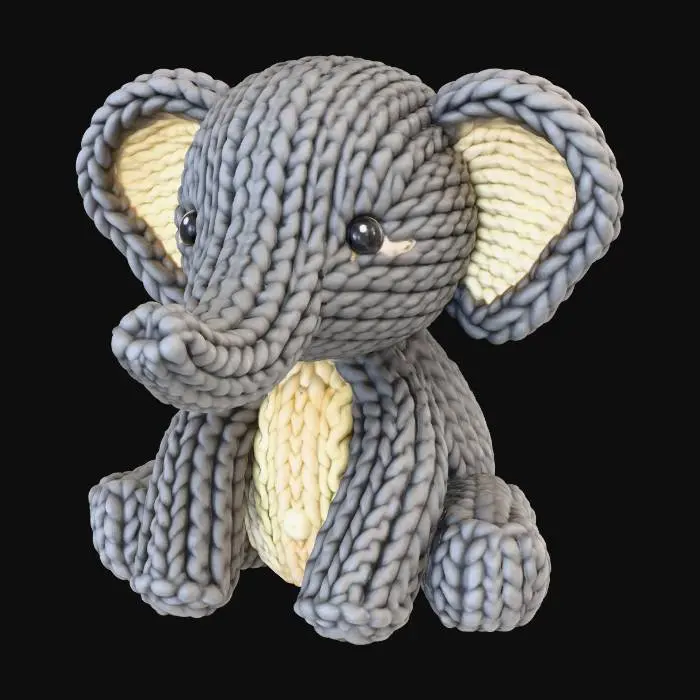 3D model for Knitted Elephant Cuddle