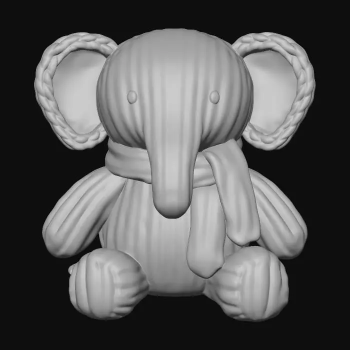 3D model for Knitted Elephant Cozy