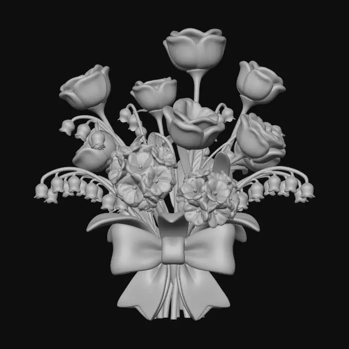 3D model for Iridescent Lavender Bouquet