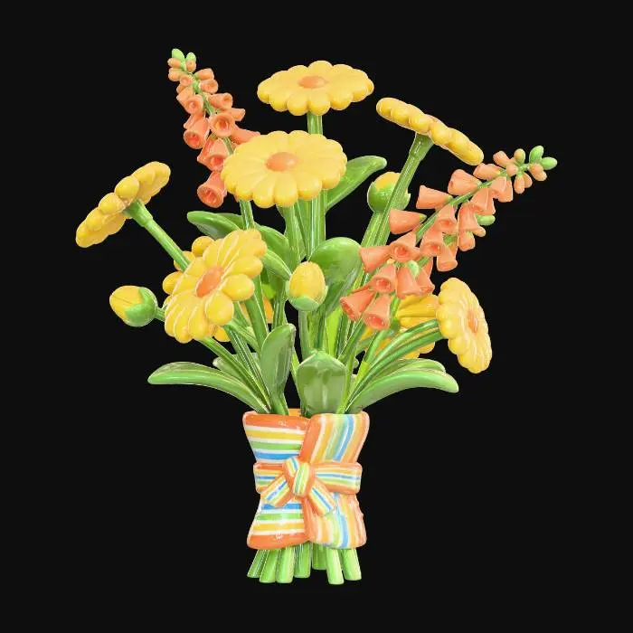 3D model for Sunshine Bouquet