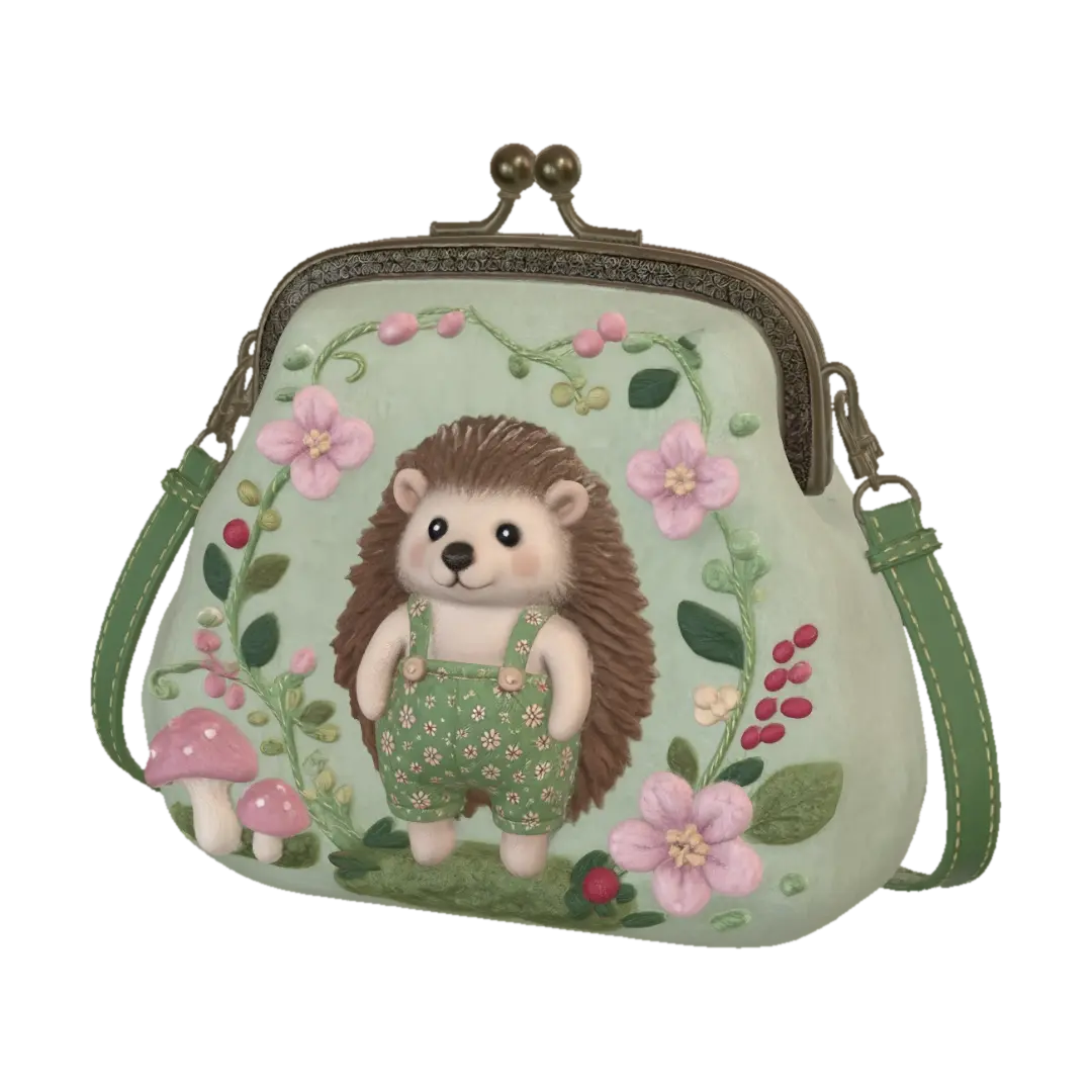 He's just a little guy in overalls 🦔🌸 - Hedgehog 3D model, vytvořený pomocí AI