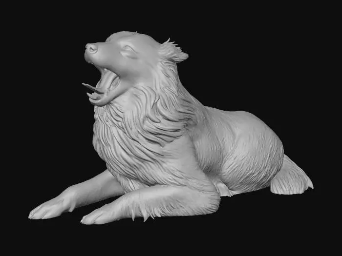 3D model for Yawning Dog in a Store
