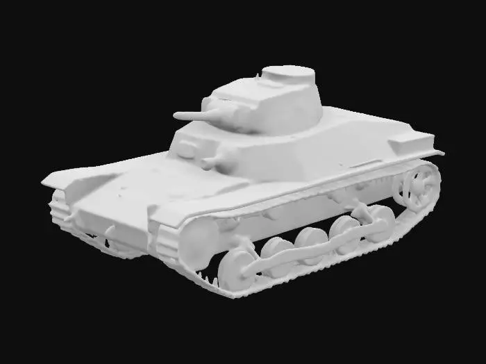 3D model for Camouflaged Ha-Go Tank