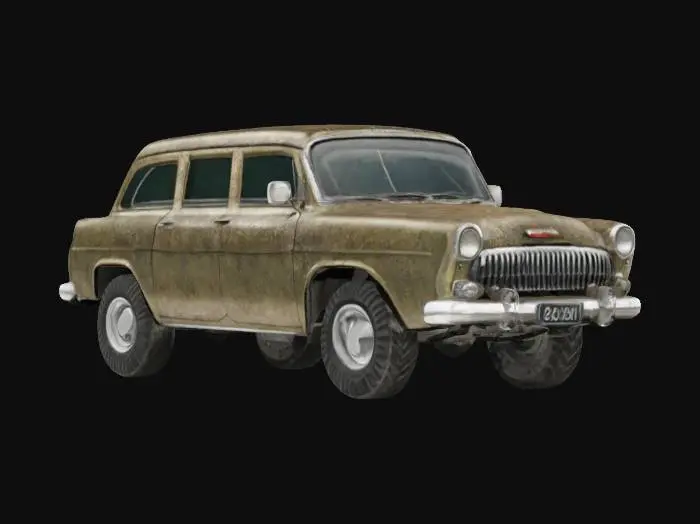 3D model for Vintage Adventure Wagon