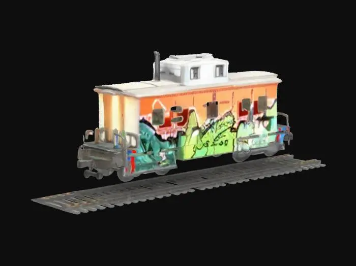 3D model for Graffiti Caboose Model