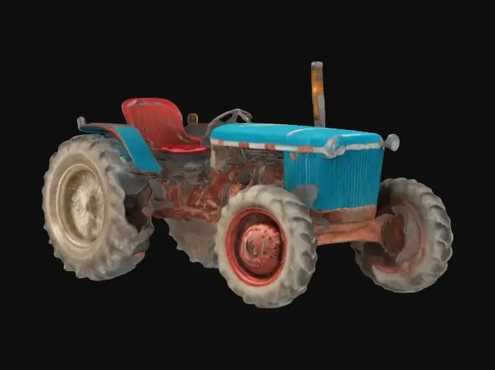 3D model for Blue Farm Tractor